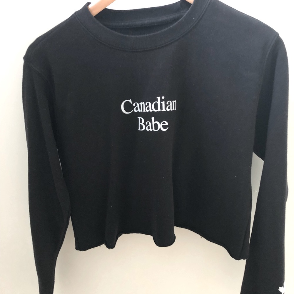 Peace Collective “Canadian Babe” Crop Sweater